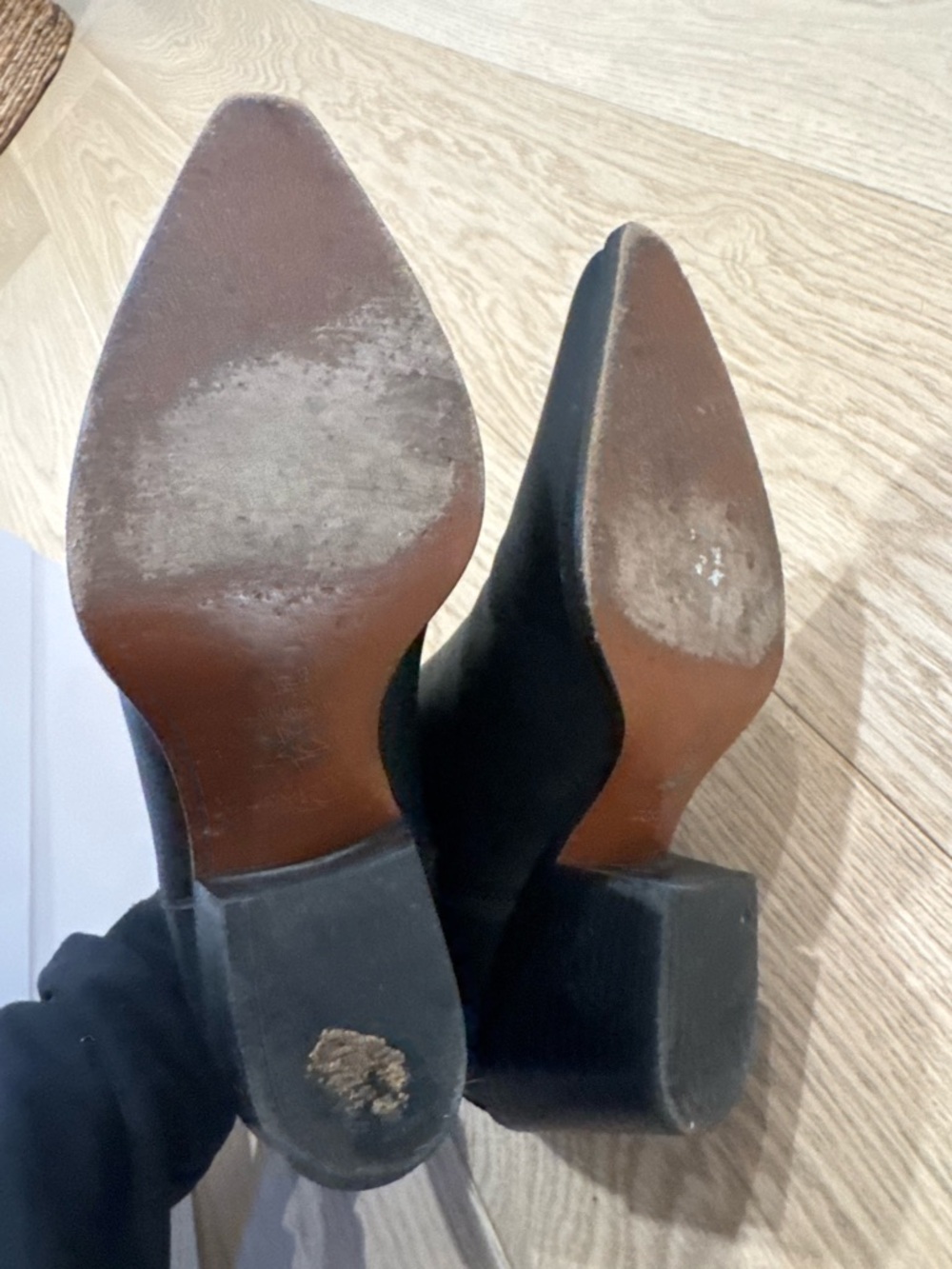 Dior Black burgundy Leather Pointed Ankle Booties 37.5 - Picture 7 of 7